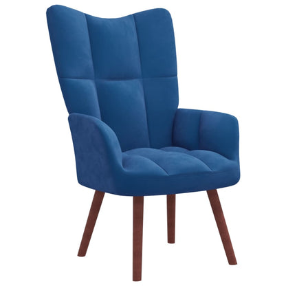 Relax Blue Velvet Chair