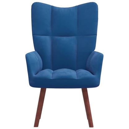 Relax Blue Velvet Chair