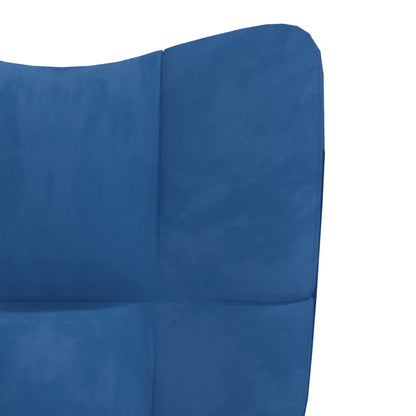 Relax Blue Velvet Chair