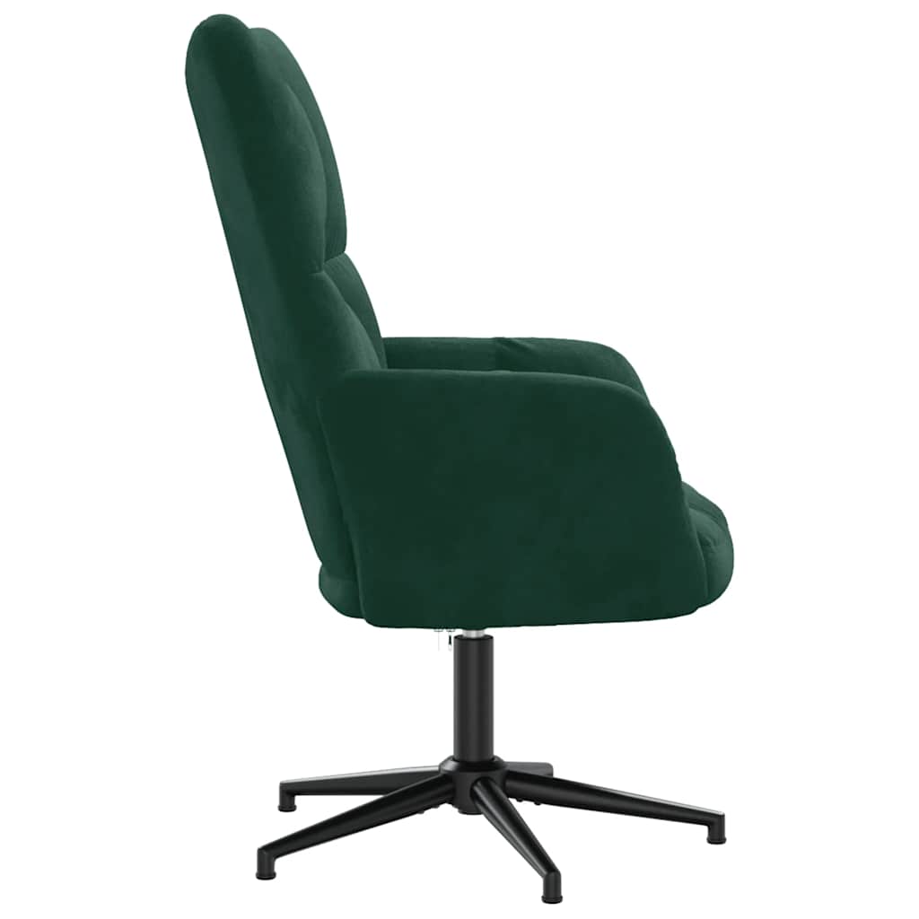 Sedia Relax Verde Scuro in Velluto | homemem39