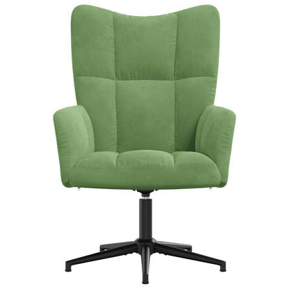 Sedia Relax Verde Chiaro in Velluto | homemem39