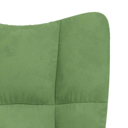 Sedia Relax Verde Chiaro in Velluto | homemem39