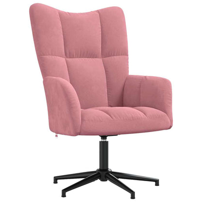 Sedia Relax Rosa in Velluto | homemem39