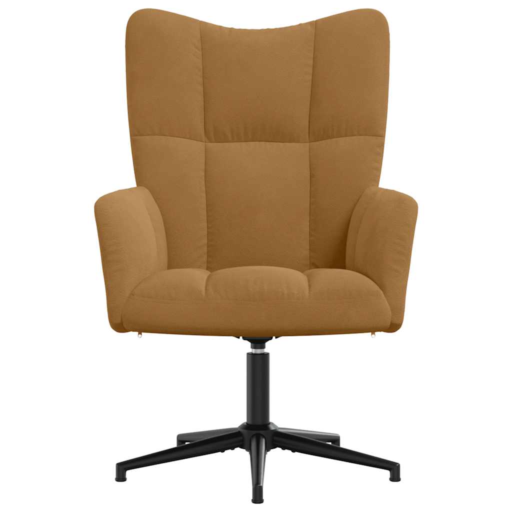 Sedia Relax Marrone in Velluto