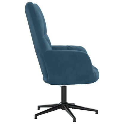 Sedia Relax Blu in Velluto