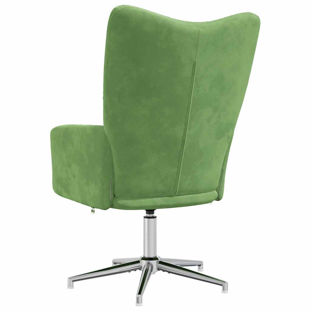 Sedia Relax Verde Chiaro in Velluto | homemem39