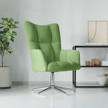 Sedia Relax Verde Chiaro in Velluto | homemem39