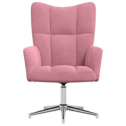 Sedia Relax Rosa in Velluto