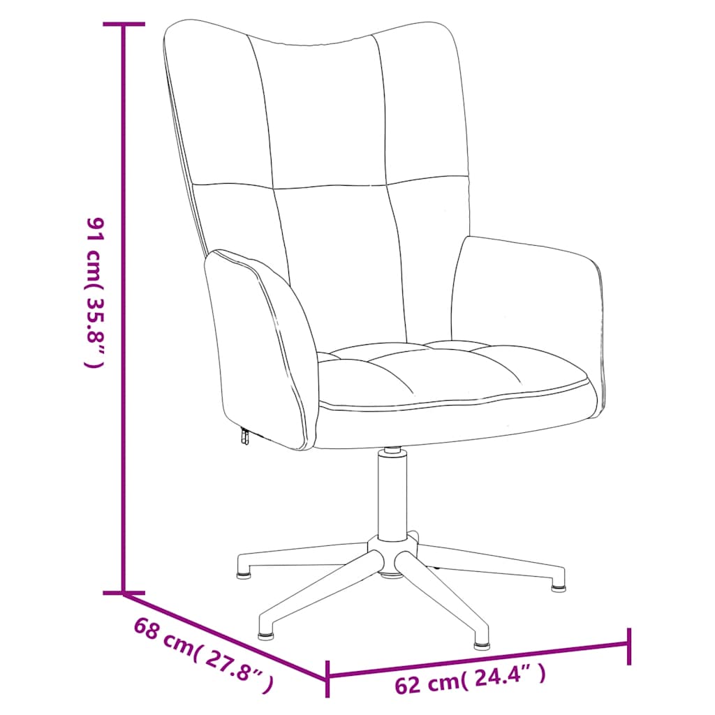 Sedia Relax Nera in Velluto - homemem39