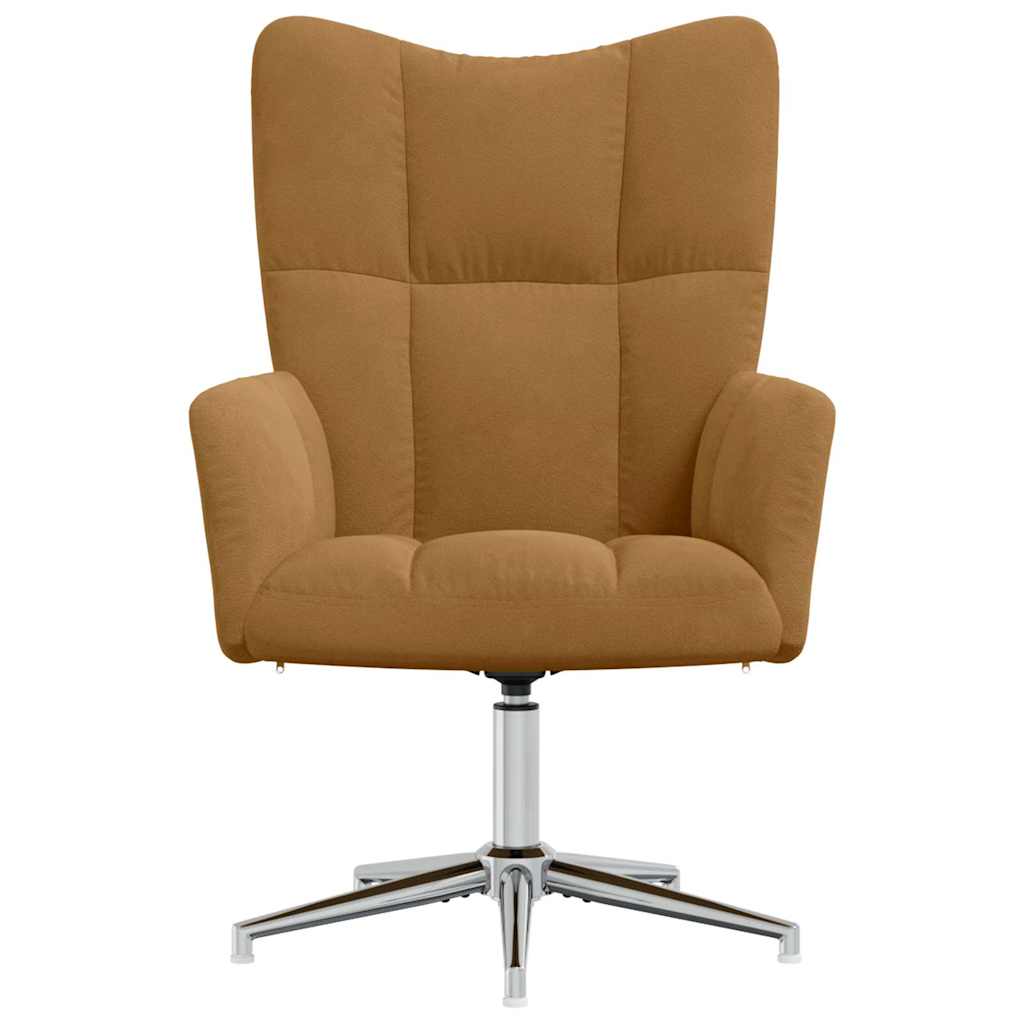 Sedia Relax Marrone in Velluto