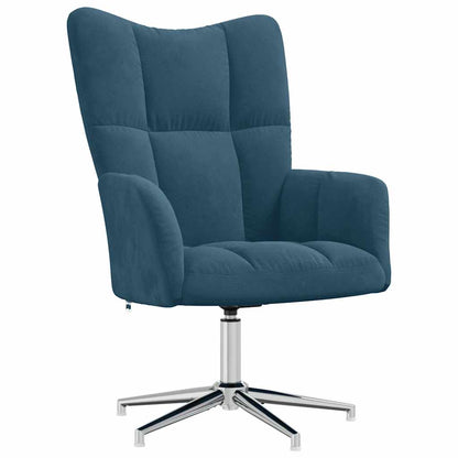 Sedia Relax Blu in Velluto