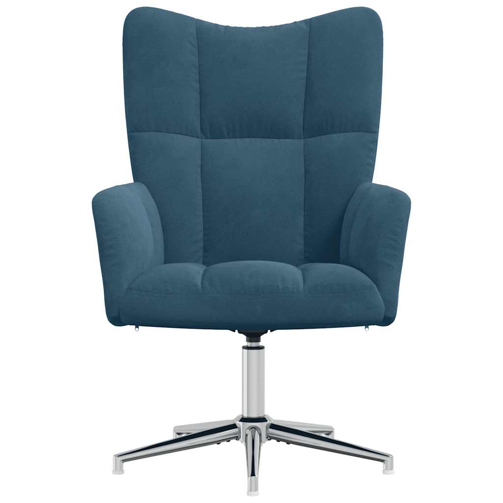 Sedia Relax Blu in Velluto