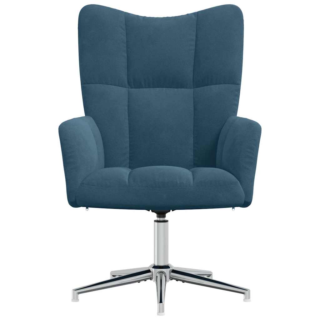 Sedia Relax Blu in Velluto