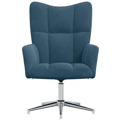 Sedia Relax Blu in Velluto