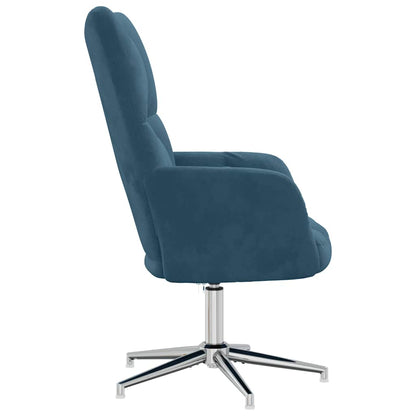 Sedia Relax Blu in Velluto