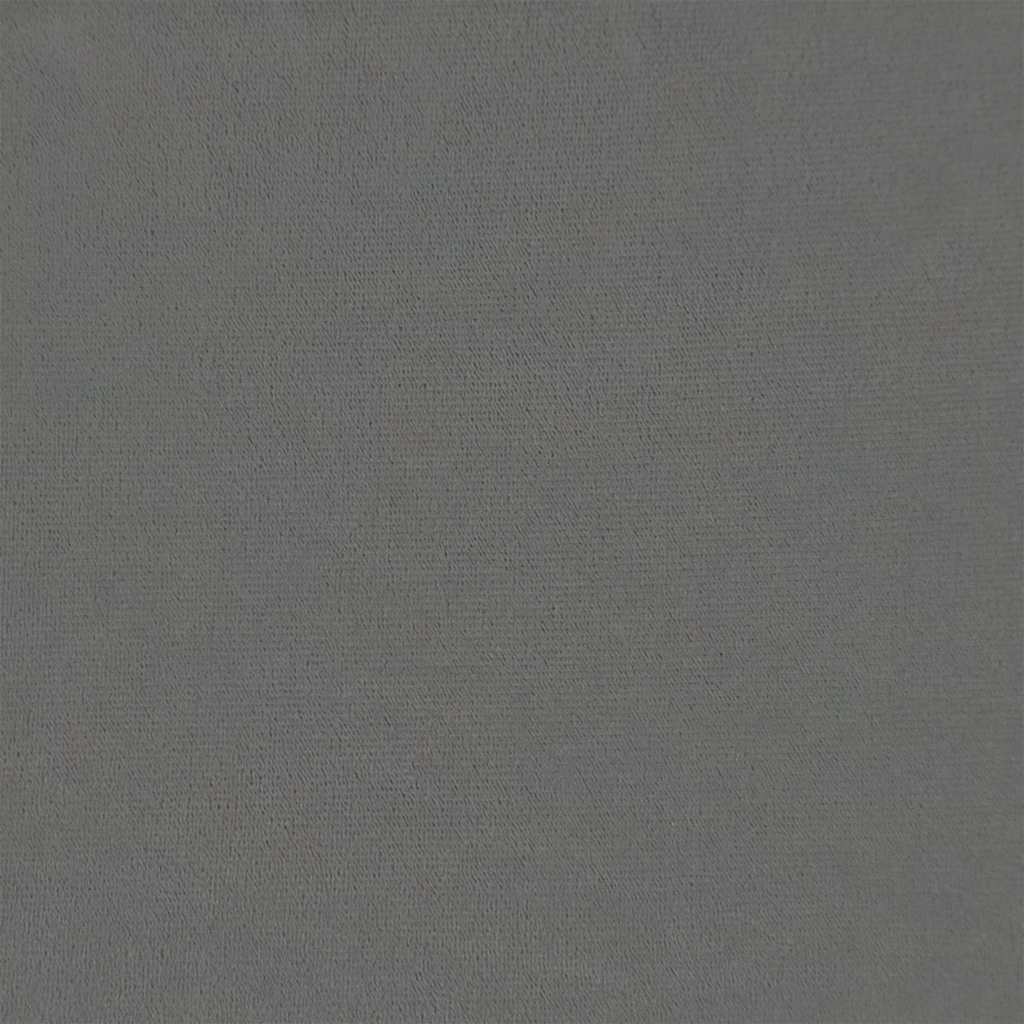 Sedia da Pranzo Grigio Scuro in Velluto