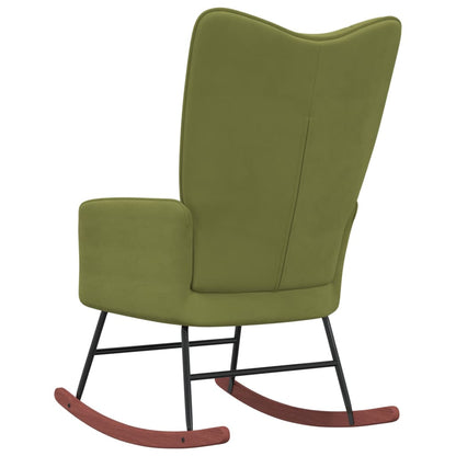 Rocking Chair Light Green Velvet