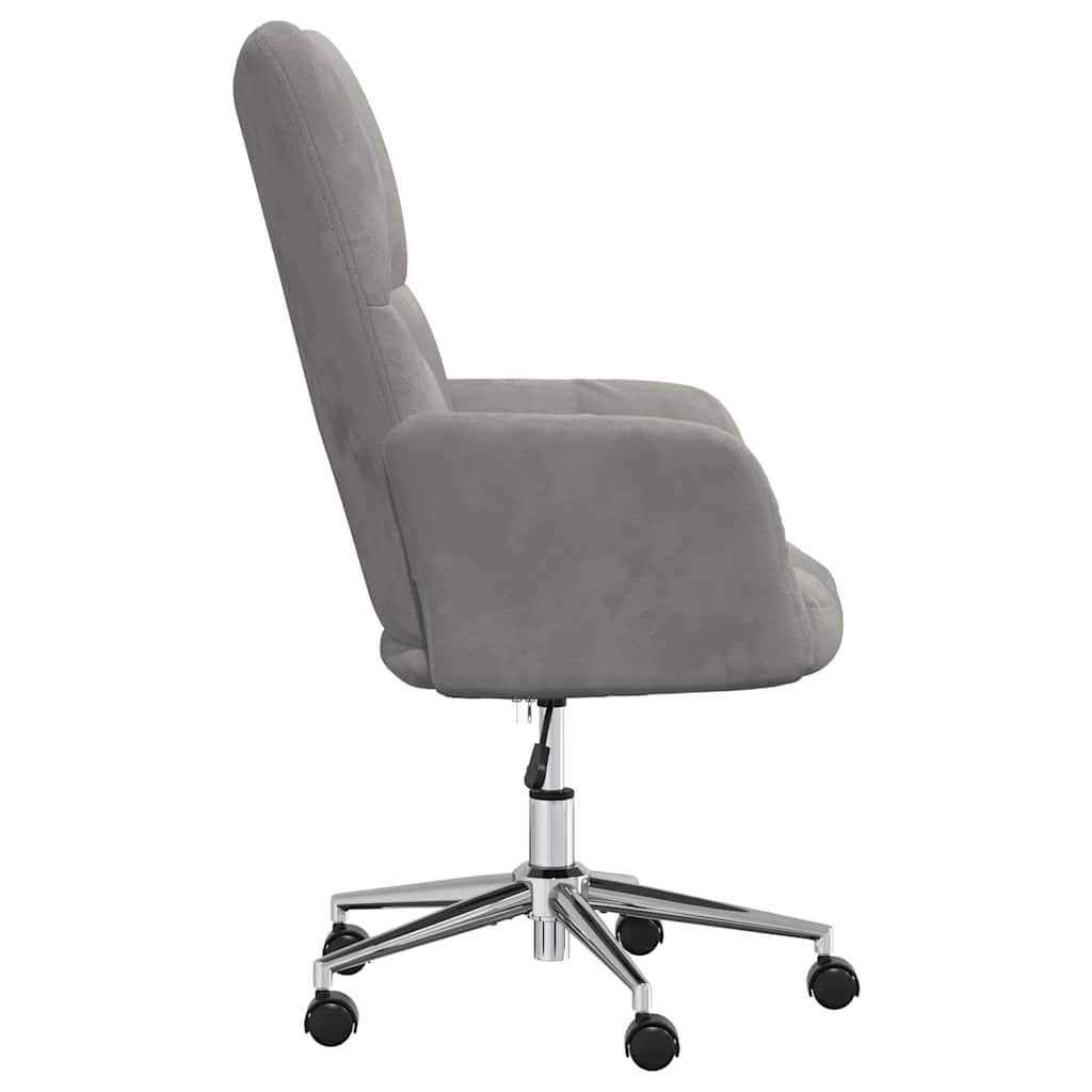 Sedia Relax Grigio Chiaro in Velluto