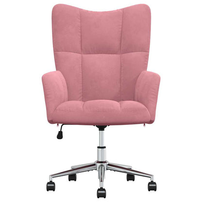 Sedia Relax Rosa in Velluto | homemem39