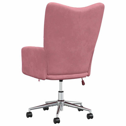 Sedia Relax Rosa in Velluto | homemem39