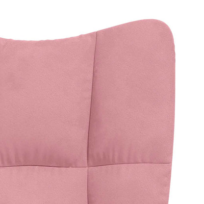 Sedia Relax Rosa in Velluto | homemem39