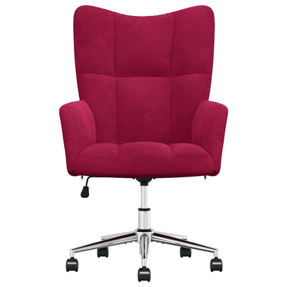 Sedia Relax Rosso Vino in Velluto | homemem39