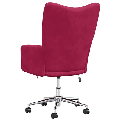 Sedia Relax Rosso Vino in Velluto | homemem39