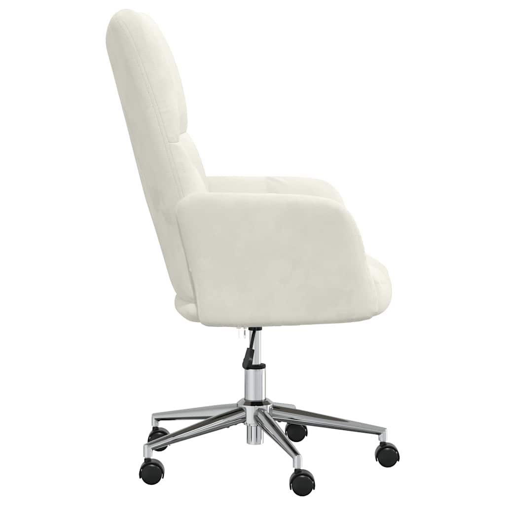 Sedia Relax Bianco Crema Velluto