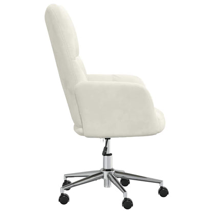 Sedia Relax Bianco Crema Velluto