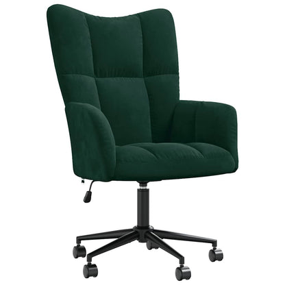 Sedia Relax Verde Scuro in Velluto | homemem39