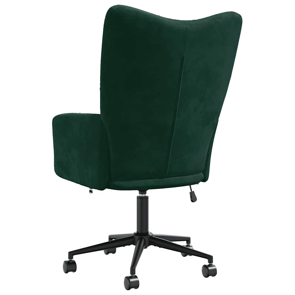 Sedia Relax Verde Scuro in Velluto | homemem39