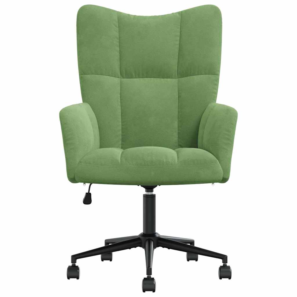Sedia Relax Verde Chiaro in Velluto