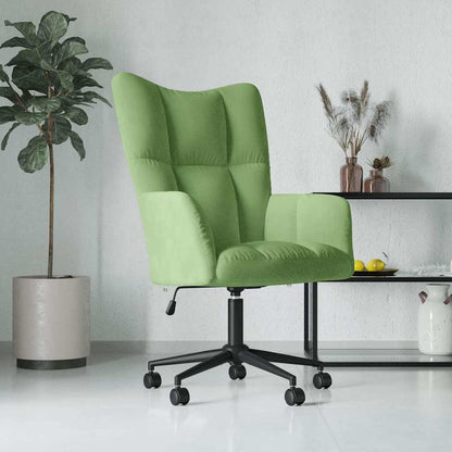Sedia Relax Verde Chiaro in Velluto | homemem39