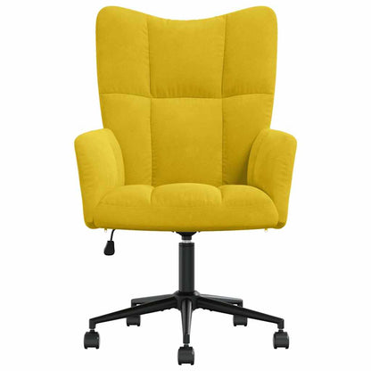 Poltrona Relax Giallo Senape in Velluto