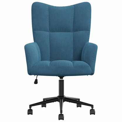 Sedia Relax Blu in Velluto | homemem39