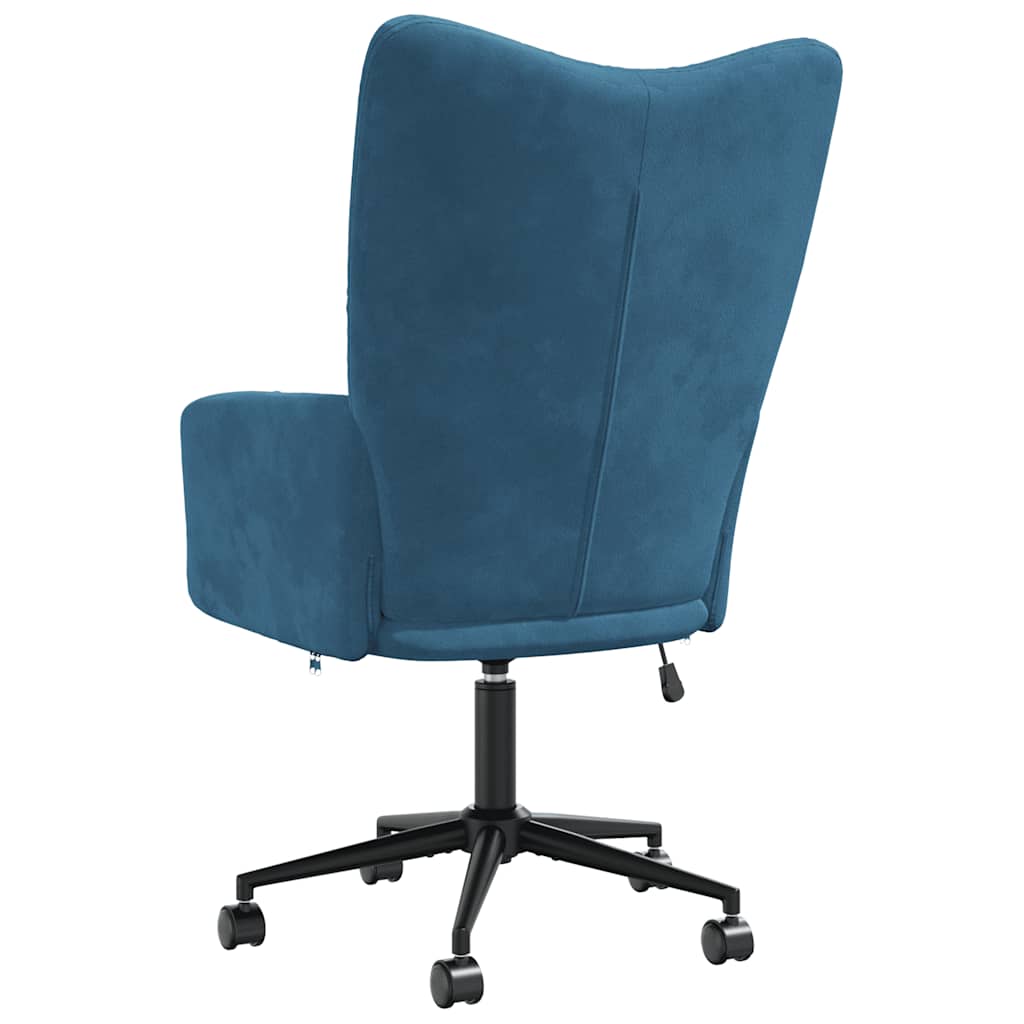 Sedia Relax Blu in Velluto | homemem39