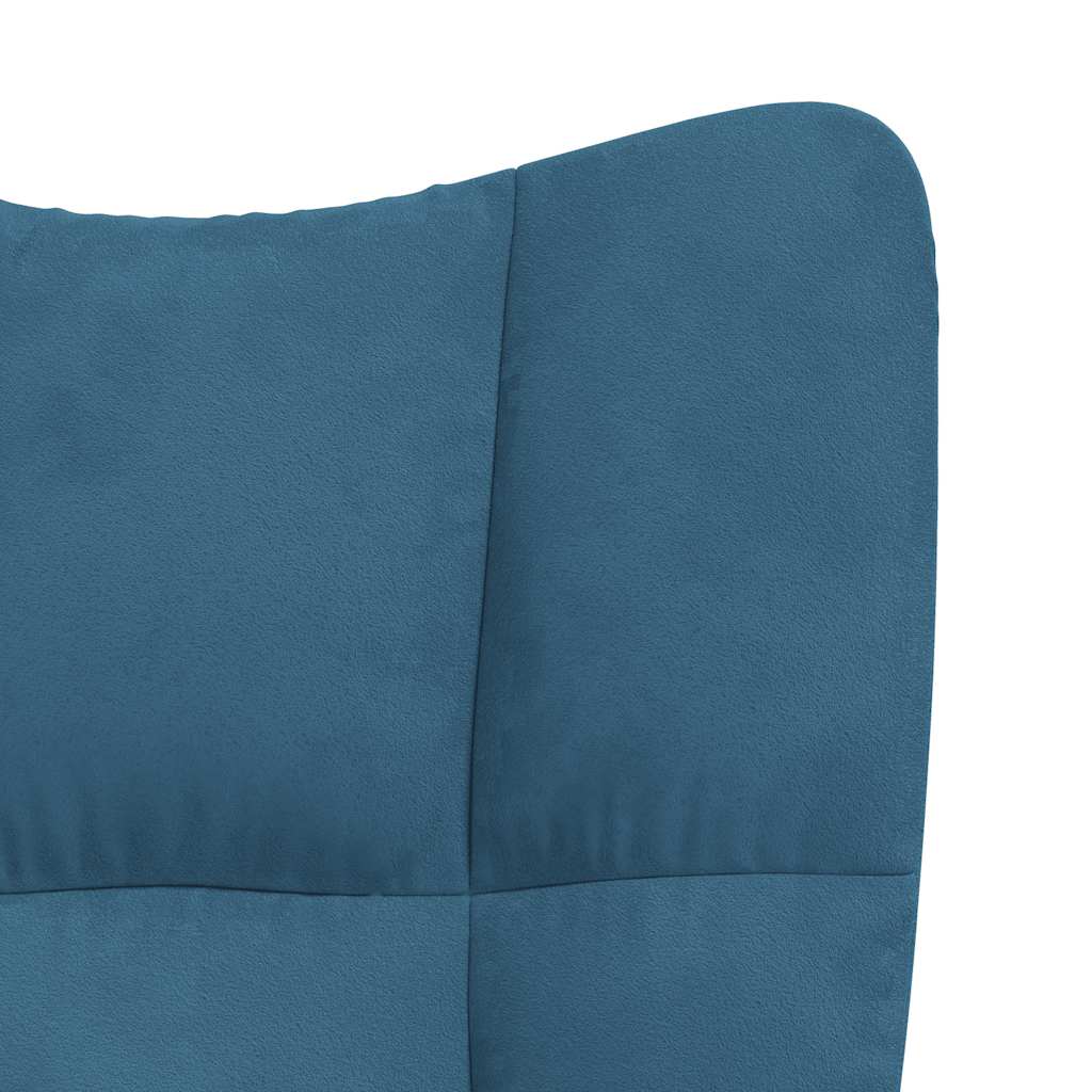 Sedia Relax Blu in Velluto | homemem39