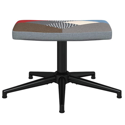 Sedia Relax con Sgabello in Tessuto Patchwork - homemem39