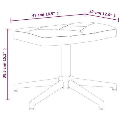 Sedia Relax con Sgabello in Tessuto Patchwork - homemem39