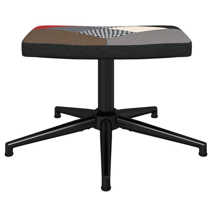 Sedia Relax con Sgabello in Tessuto Patchwork - homemem39