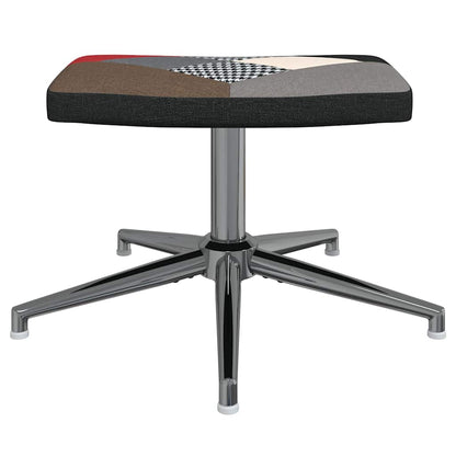 Sedia Relax con Sgabello in Tessuto Patchwork - homemem39