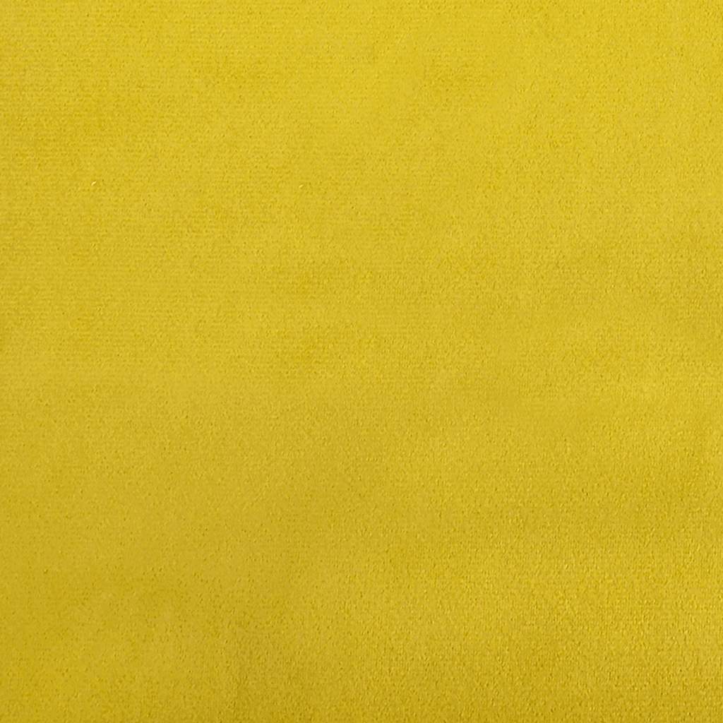 Sedia a dondolo con schienale alto in velluto giallo | homemem39