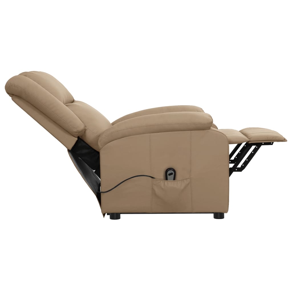 Poltrona Alzapersona Cappuccino in Similpelle