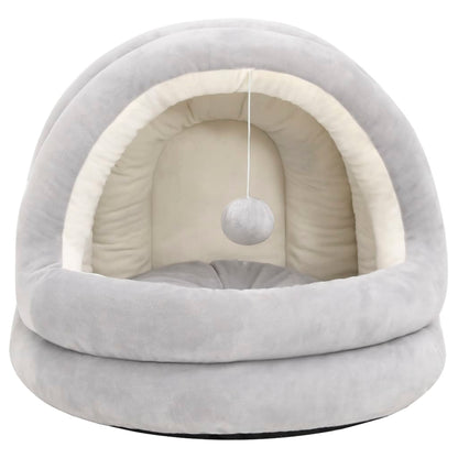 Letto per Gatti 40x40x35 cm Grigio e Crema | homemem39
