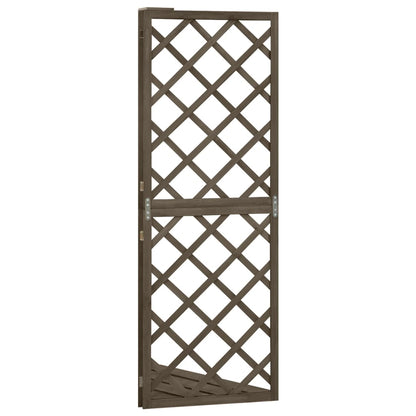 Graticcio Angolare Grigio 50x50x145 cm Legno Massello di Abete | homemem39