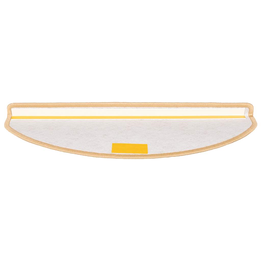 Tappetini per scale 15 pz 65x21x4 cm Crema Semicircolari Grandi | homemem39