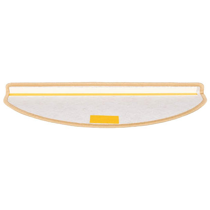 Tappetini per scale 15 pz 65x21x4 cm Crema Semicircolari Grandi | homemem39