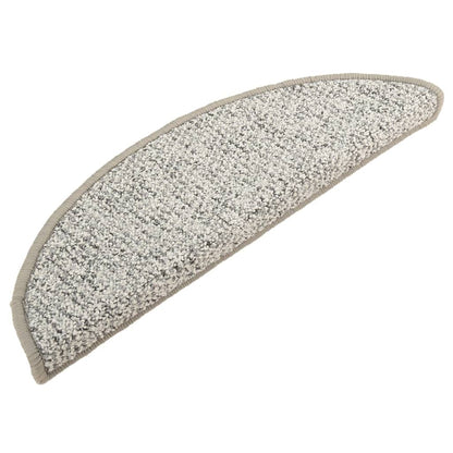 Tappetini per Scale 15 pz Grigio Chiaro 56x17x3 cm