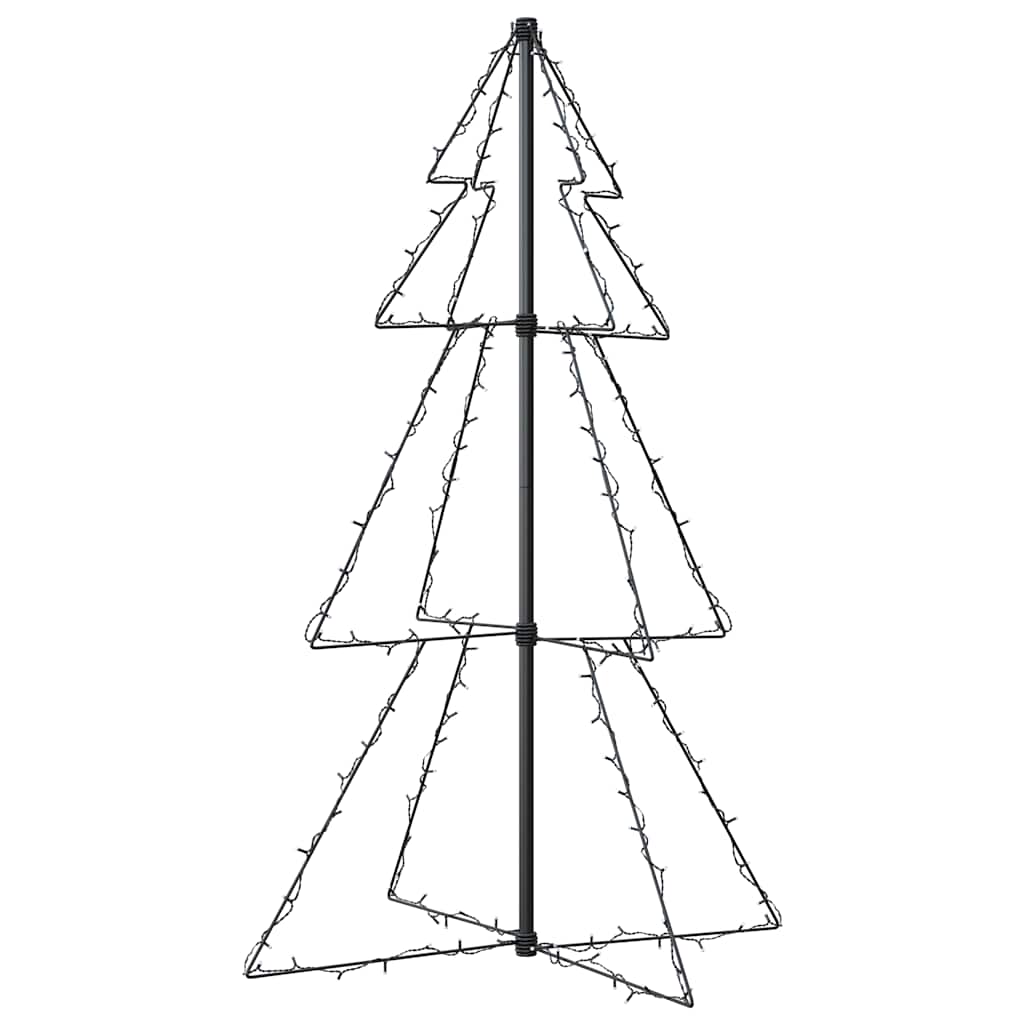 Albero di Natale a Cono 160 LED per Interni Esterni 78x120 cm | homemem39