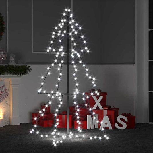 Albero di Natale a Cono 160 LED per Interni Esterni 78x120 cm | homemem39